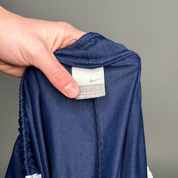 Vintage Y2K Nike Sweatpants Mens XL Baggy Wide Leg Navy Blue White Polyester - Picture 4 of 4